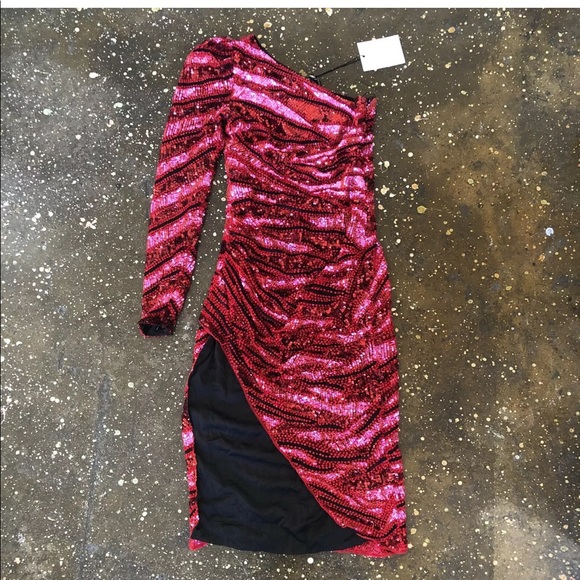 Rêve Riche Fabienne Midi Dress Red Zebra Luxury - Picture 6 of 8